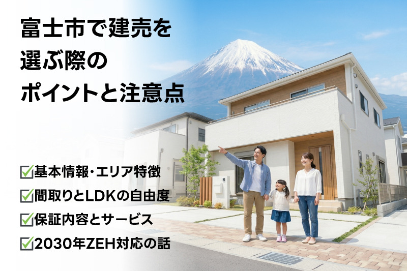 富士市で建売を選ぶ際のポイントと注意点｜IDK株式会社
