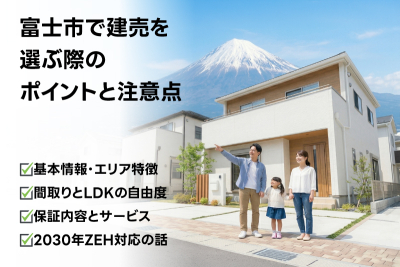 富士市で建売を選ぶ際のポイントと注意点|IDK株式会社