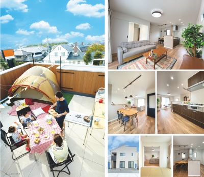 屋上庭園+太陽光発電住宅｜ナチュラルヴィンテージハウス！人気の中央小学区