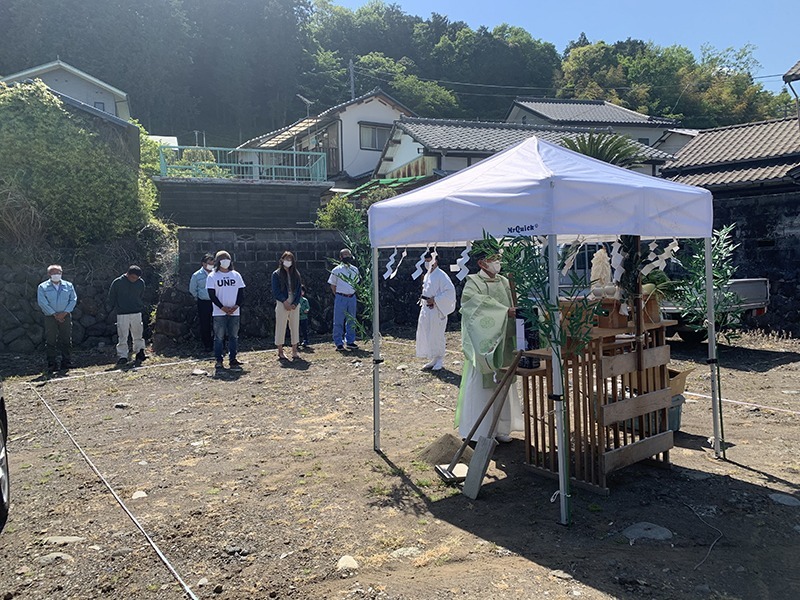 祝地鎮祭＠富士宮市山本