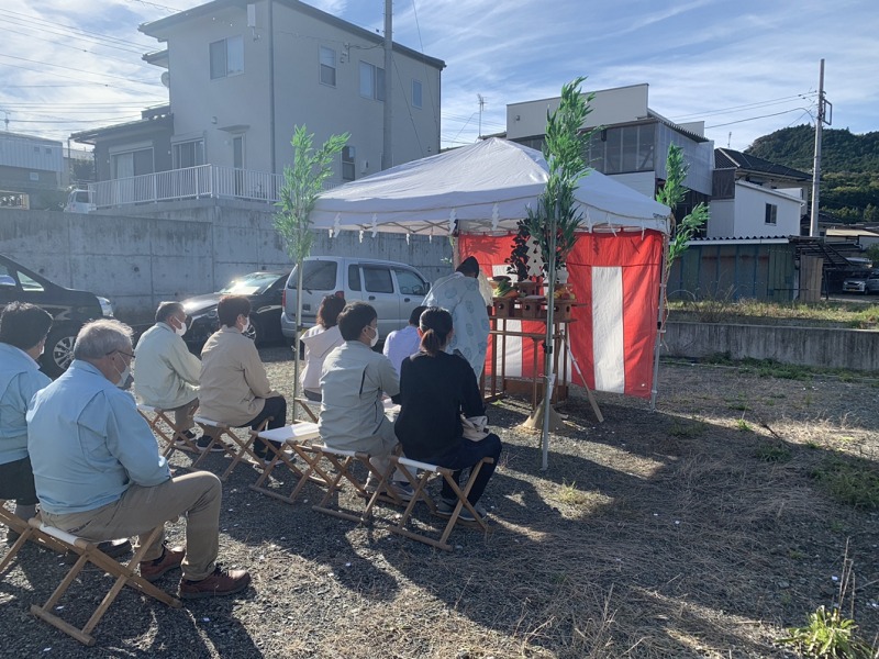 祝！地鎮祭@富士宮市大中里