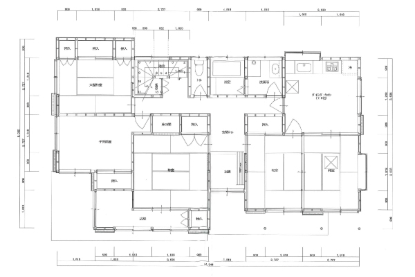 富士市で中古住宅×リノベーション　ワンストップでサポート間取り BEFORE